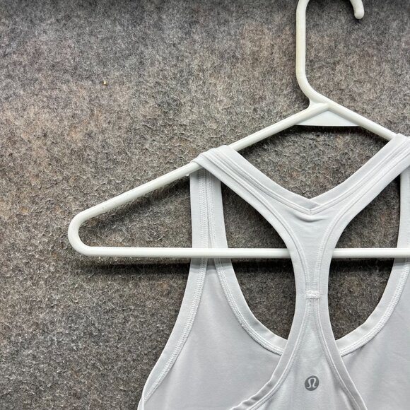 Lululemon Tank Top Women 0 White Racerback Athletic Yoga Gym Activewear - Picture 7 of 9